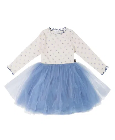 Petite Hailey Girls' Prom Flower Tutu Dress- Little Kid, Big Kid In Cream F