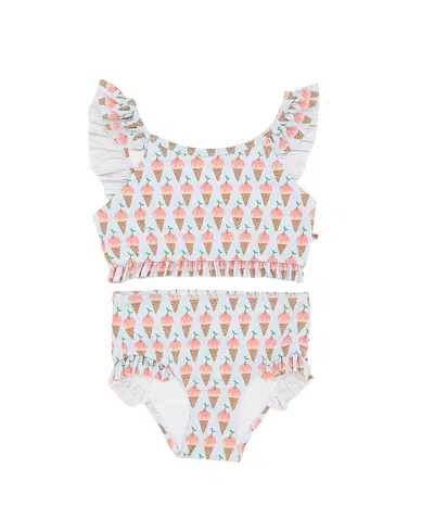 Petite Hailey Girls' Ruffle Bikini Swimwear - Little Kid, Big Kid In Multi