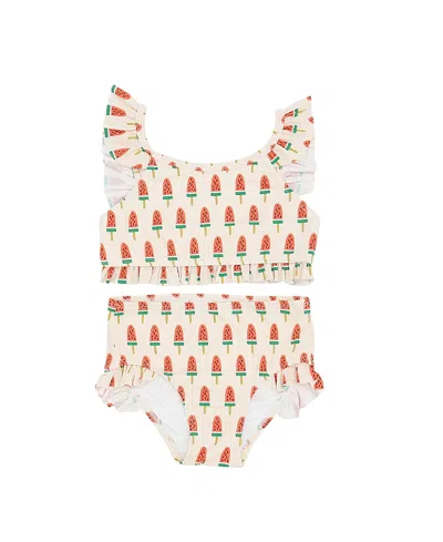 Petite Hailey Girls' Ruffle Bikini Swimwear - Little Kid, Big Kid In Multi