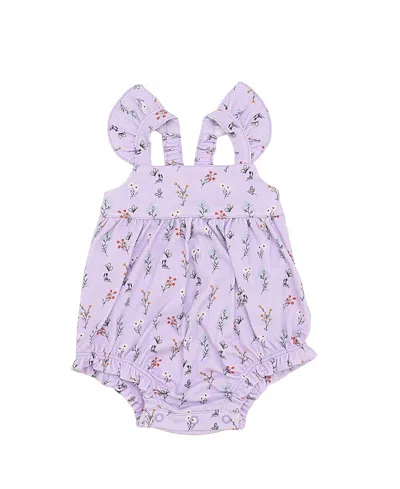 Petite Hailey Girls' Ruffle Bubble Romper - Baby In Pink