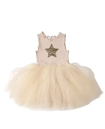 Petite Hailey Girls' Star Tutu Dress - Little Kid, Big Kid In Neutral