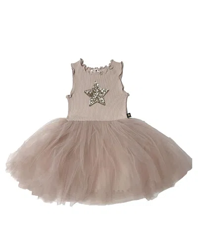 Petite Hailey Girls' Star Tutu Dress - Little Kid, Big Kid In Brown