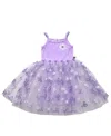 Petite Hailey Girls' Strapped Tutu Dress- Baby, Little Kid, Big Kid In Light/pastel Purple