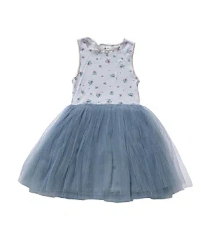 Petite Hailey Girls' Vintage-like 4 Tutu Dress - Little Kid, Big Kid In Lily Gray