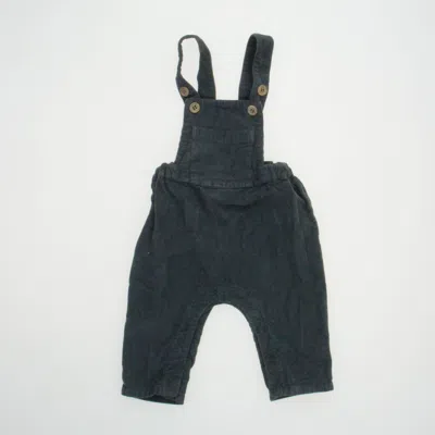 Pre-owned Petite Lucette Kids' Boys Gray Overalls In Black