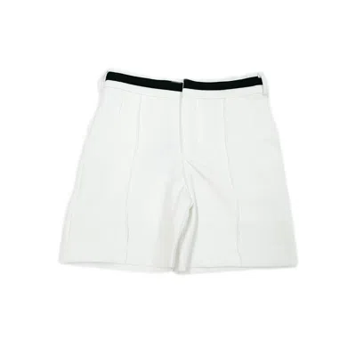 Petite Maison Kids' Alex White Shorts With Black Contrast Line