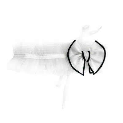 Petite Maison Kids' Gwen Tulle Hair Sash In White