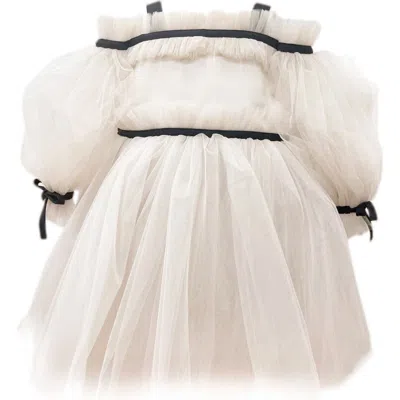 PETITE MAISON PETITE MAISON KIDS COCO-CARAMEL TULLE DRESS