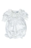 Petite Maison Kids Katherine Embroidered Linen Romper In White