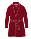 Petite Plum Luxe Pima Robe In Bordeaux In Blue