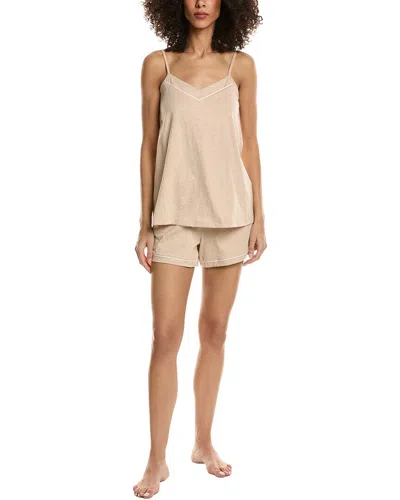Petite Plume 2pc Cami & Short Set In Neutral