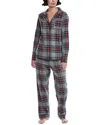 Petite Plume 2pc Pajama Set In Gray