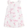 Petite Plume Amelia Brushed Cotton Blend Twill Nightgown In Pink