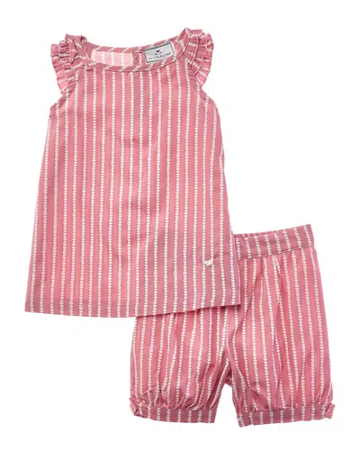 Petite Plume Amelie Short Set In Pink