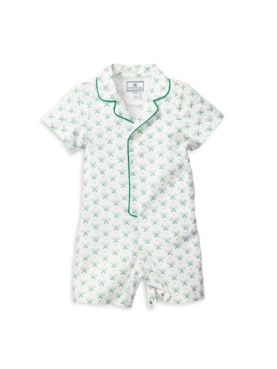 Petite Plume Baby Boy's Match Point Graphic Romper