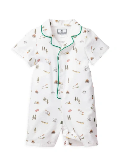 Petite Plume Baby Boy's The Great Outdoors Classic Sleep Romper In White Multi