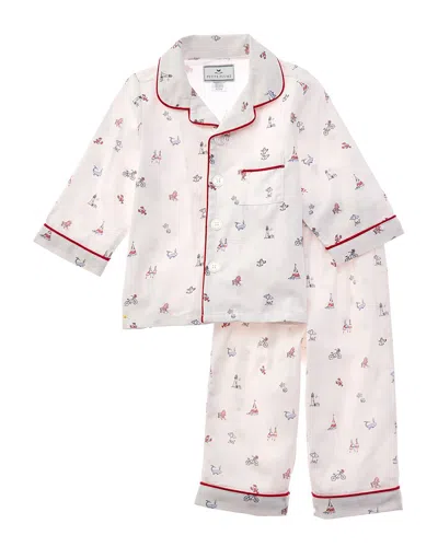 Petite Plume Kids' Baking Sprits Pajama Set In White