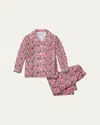 Petite Plume Boy's Fleurs De Bois Two-piece Pajama Set In Red
