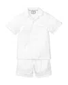 Petite Plume Baby's, Little Boy's & Boy's 2-piece Classic Shirt & Short Set In White