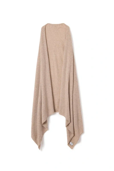 Petite Plume Cashmere Wrap In Camel