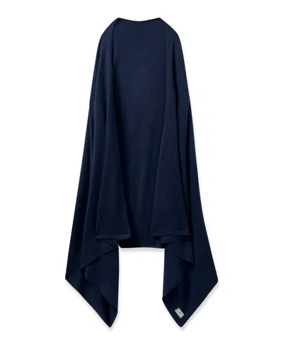 Petite Plume Cashmere Wrap In Navy