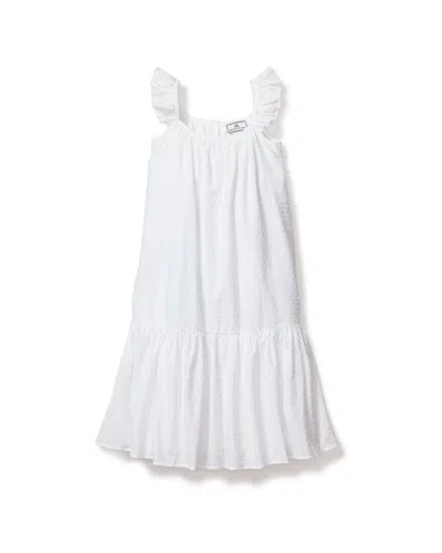 Petite Plume Celeste Dress In White