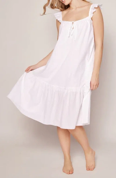 Petite Plume Celeste Swiss Dots Nightgown In White