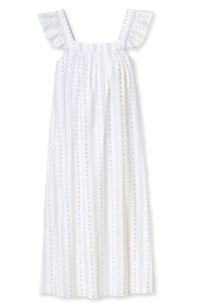 Petite Plume Clara Cotton Twill Nightgown In White