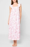 Petite Plume Clara Pima Cotton Nightgown In Neutral