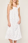 Petite Plume Clara Lace Trim Nightgown In White