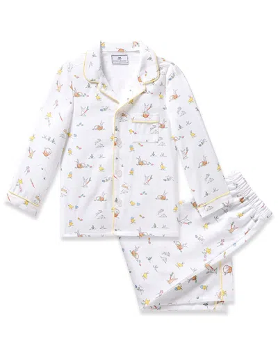 Petite Plume Classic Pajama Set In White