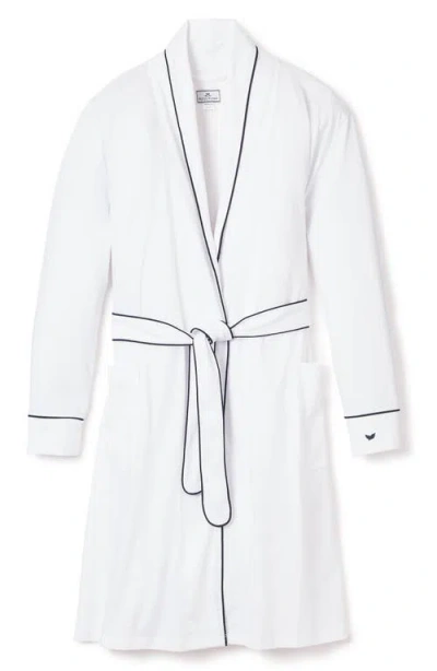 Petite Plume Classic Pima Cotton Robe In White