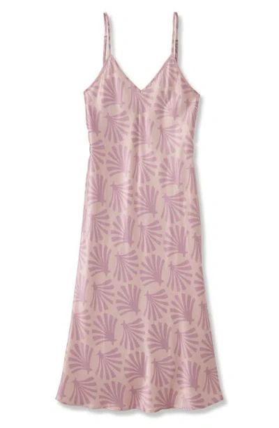 Petite Plume Cosette Silk Nightgown In Pink