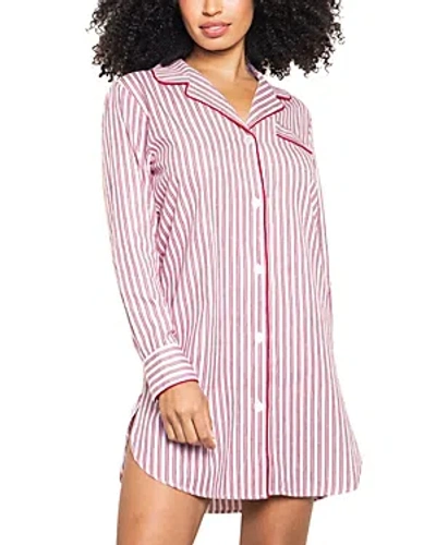 Petite Plume Red Ticking Stripe Cotton Nightshirt