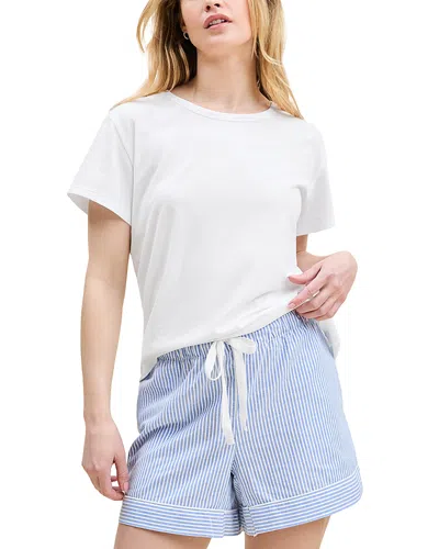 Petite Plume Crewneck Pajama T Shirt In White