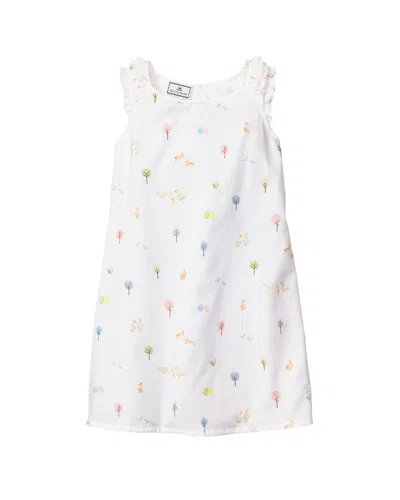Petite Plume Kids' Easter Gardens Amelie Nightgown In White