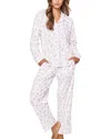 Petite Plume Print Pima Cotton Pajamas In Fields Of Provence