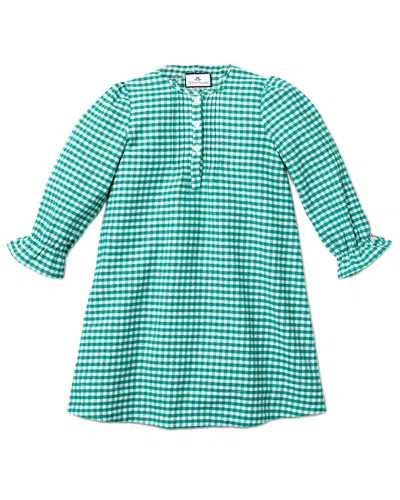 Petite Plume Flannel Beatrice Nightgown In Green