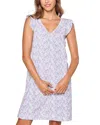 Petite Plume Harper Pima Cotton Nightgown In Fleur D'azur