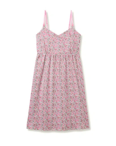 Petite Plume Fleur De Rose Maternity Nightgown In Pink
