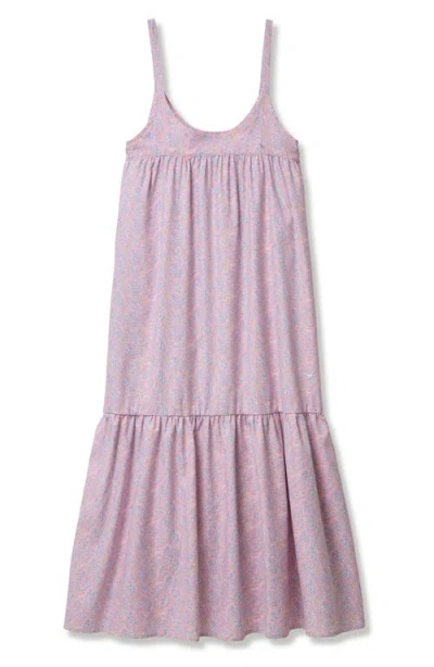 Petite Plume Fleurette Chloe Cotton Nightgown In Purple