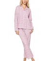 Petite Plume Fleurs De Rose Pima Cotton Pajamas In Fleurs De Rose