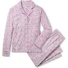 Petite Plume Fleurs De Rose Pima Cotton Pajamas In Pink