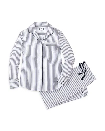PETITE PLUME FRENCH TICKING COTTON PAJAMA SET