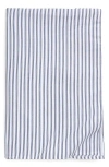 Petite Plume French Ticking Tablecloth In Navy