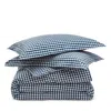 Petite Plume Gingham Duvet Set, Twin In Blue