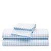 Petite Plume Gingham Sheet Set, Full In Blue