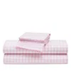 Petite Plume Gingham Sheet Set, Full In Pink