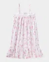 Petite Plume Girl's Lily Seashell Splendor Nightgown In Seashell Splendor