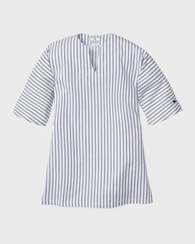 PETITE PLUME GIRL'S STRIPED COTTON-BLEND CAFTAN